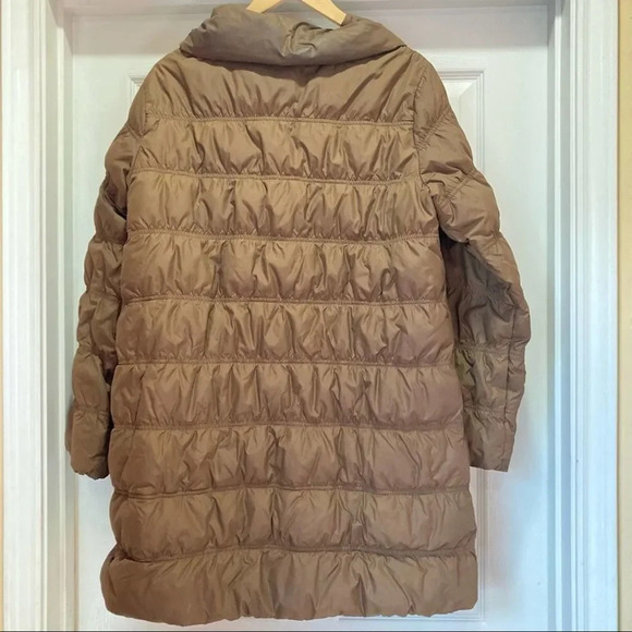 EILEEN FISHER Brown Puffer Coat Size Medium - Picture 4 of 6